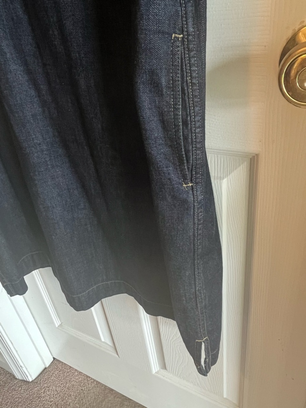 GUC Women’s Dark Wash Ralph Lauren Denim Short-Sleeve Shirt Dress size 2X - Picture 5 of 6